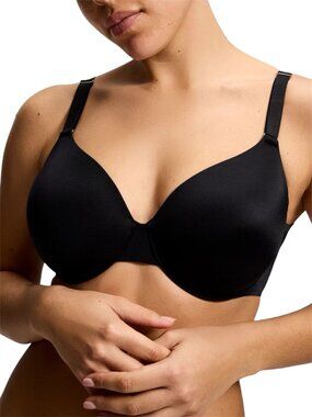 40D NWT Soma Black Full Coverage Underwire Bra Satin Seamless